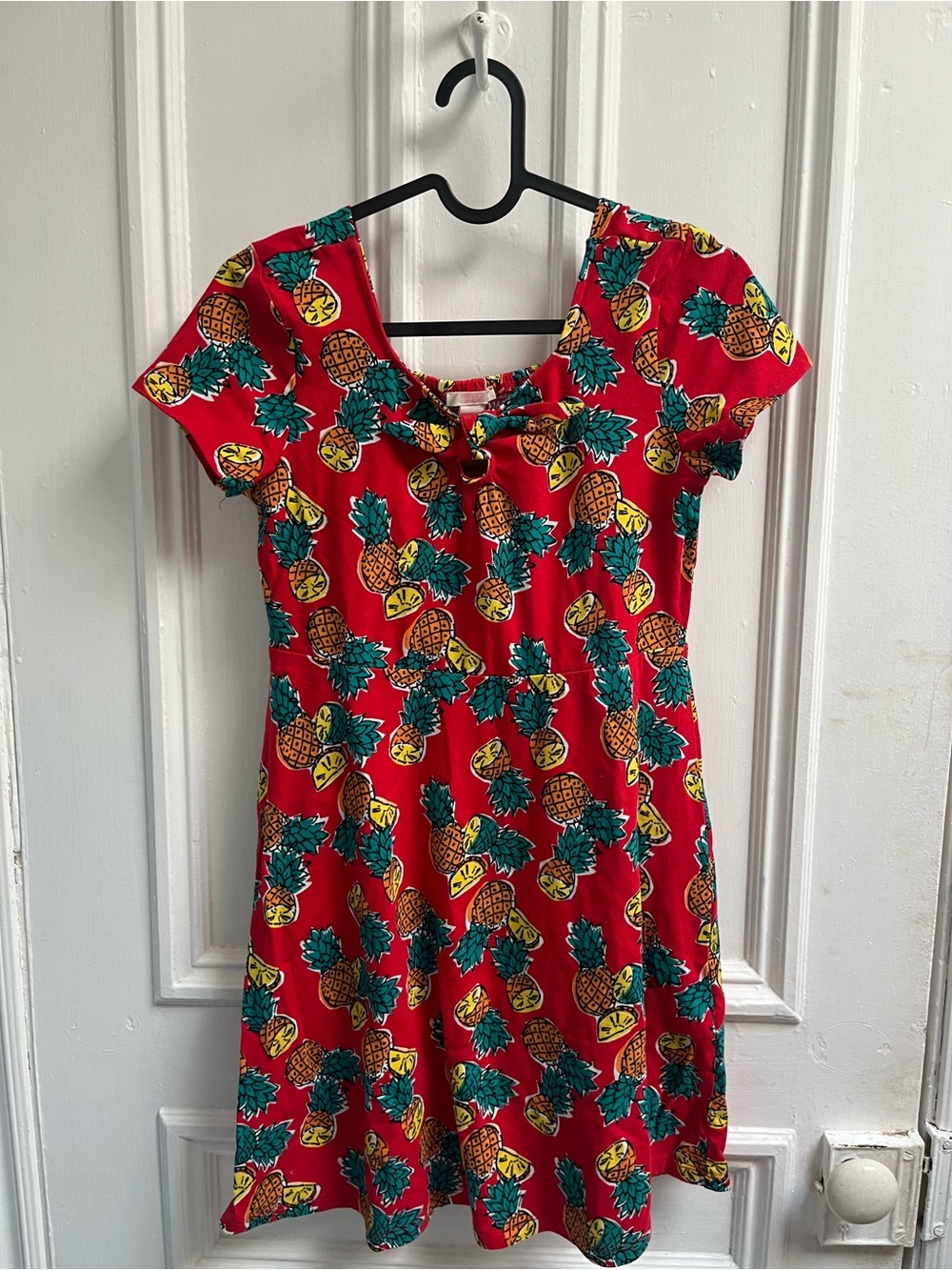 Forever 21 Red Pineapple Print A-Line Dress